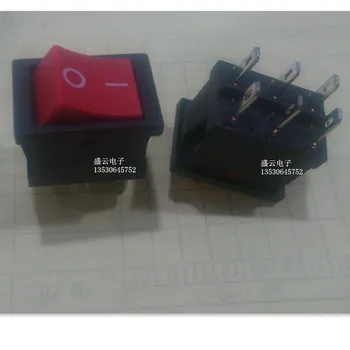 

6 pin rocker switch 2 document KCD2-202 21*15mm 6A250V 10A125V rocker black-red power(50 PCS) ic ...