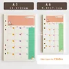 A5 A6 Cute Creative Colored Diario Binder Filler Paper Office School Stationery Planner Accessories Filler Paper For Filofax ► Photo 3/3