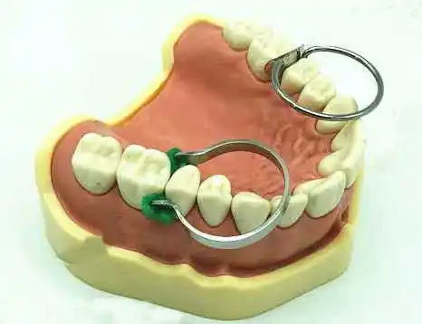 40pcs bag Dental Matrix Sectional Contoured Metal Matrices Wedges Silicone Add on Wedges Rubber Dental Material 5