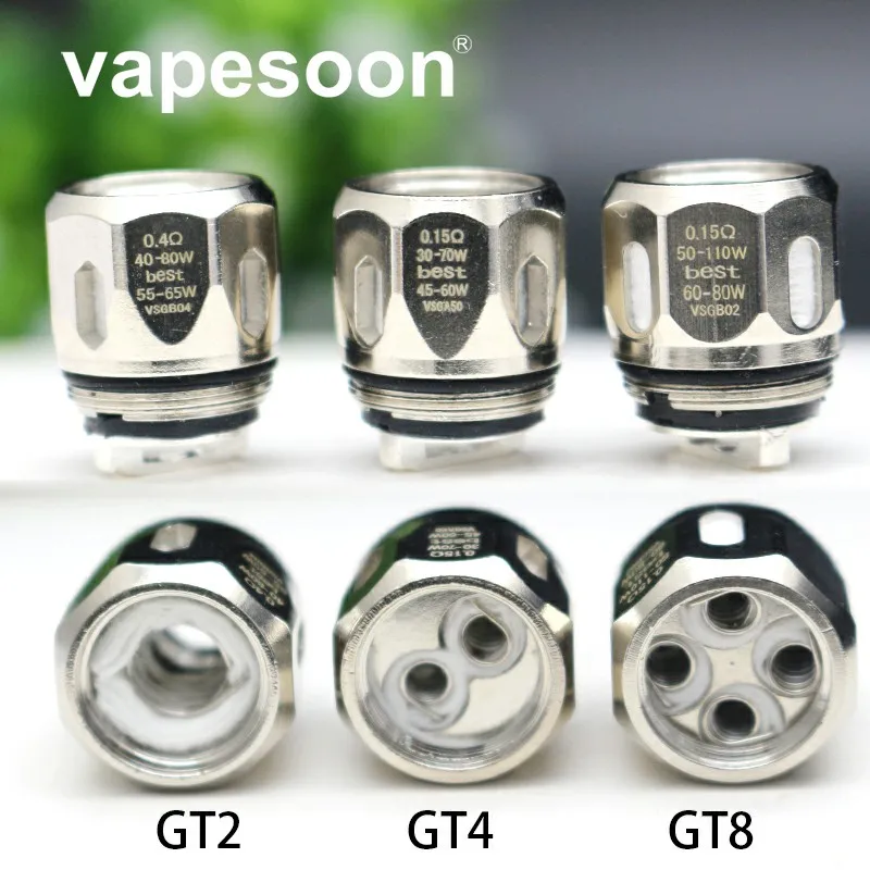 VapeSoon Electronce сигарета катушки голову GT2 GT4 GT6 GT8 катушки подходят SWAG Мститель NRG распылитель танк оптом 50 шт./лот