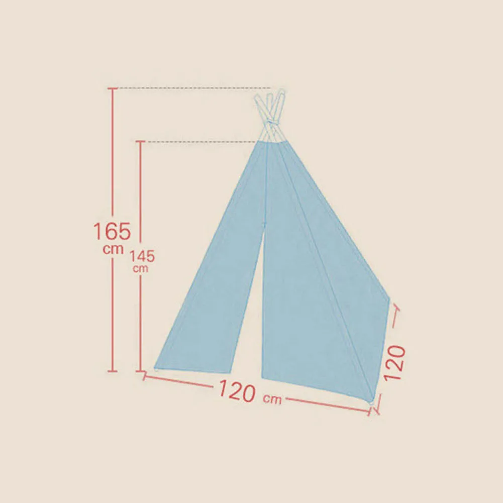 Детская палатка, портативная, складная, для помещений, для детей, игровой домик, Индия, треугольная палатка, детский подарок для детей