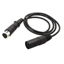 Полезный 4 pin XLR Male к XLR FEMALE кабель питания шнур 1 м для DSLR камеры фотографии
