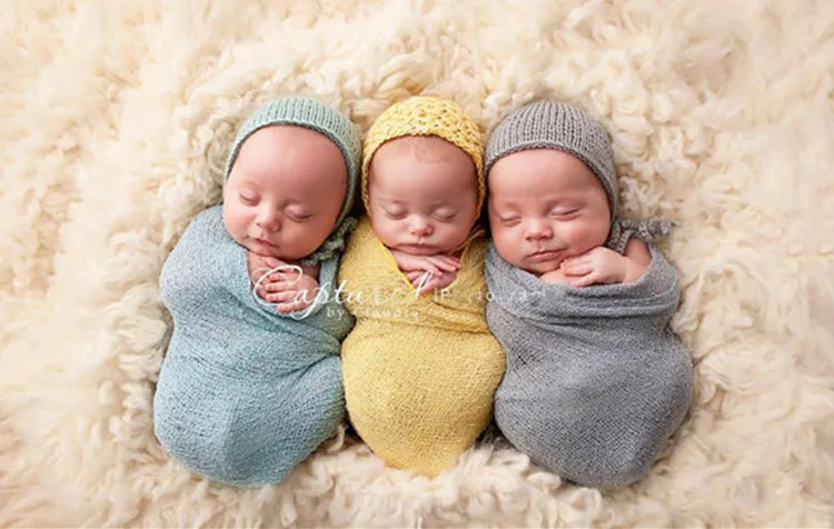 Soft Newborn Baby Swaddle Wrap Muslin Newborns Photography Props Baby Blanket Solid Boy Girl Infant Sleeping Swaddle 0-2 Months (1)