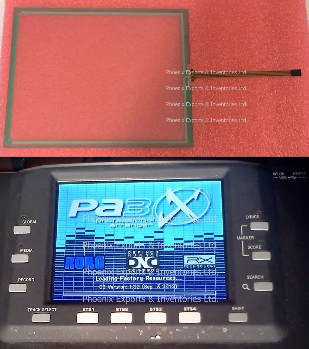 Абсолютно сенсорный экран дигитайзер для Korg PA3X Сенсорная панель стеклянная панель