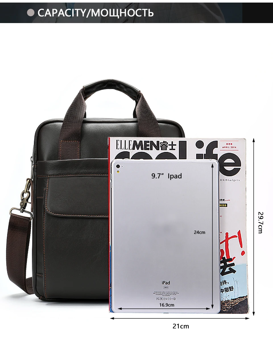 24 men's bag messenger bag men leather crossbody bags for men handbag business men's shoulder bag for 13.3'' laptoppurse