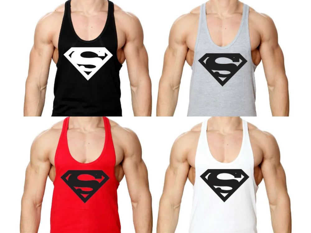 Superman New 2015 ZYZZ Fitness Bodybuilding Tank Top Shirt Men Gym Shark Mens Casual Style Gasp