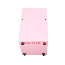 Afanti Music Birch Wood / Pink Cajon Drum (KHG-197)