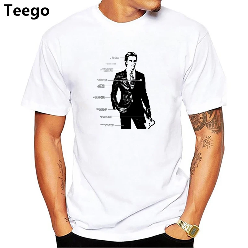 

Fall Out Boy Band T-shirt Men American Beauty American Psycho Funny Male Tees Cotton T-shirts Hip Hop Tops Clothing 3XL