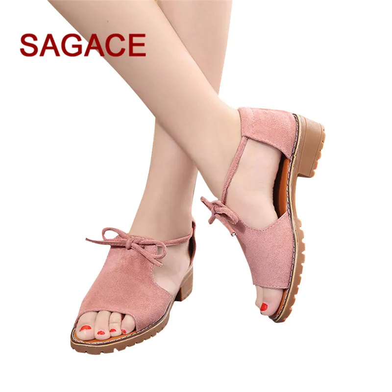 

GGHB@Women's Ladies Lace Up Wedge Espadrilles Summer Chunky Holiday Sandals Shoes