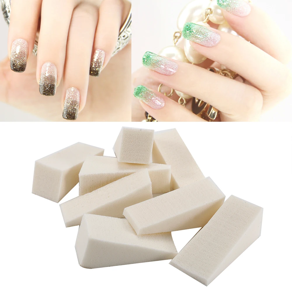 

8Pcs Creative Soft Triangle Nail Art Polish Gel Gradient Color Stamp Stamping Manicure Sponge Image Makeup Replacement