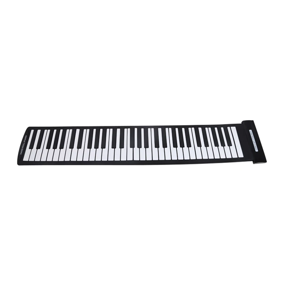 Портативный 61 Ключи Roll-Up пианино USB миди клавиатуры Электронный пианино портативное фортепиано в рулоне клавишных инструментов