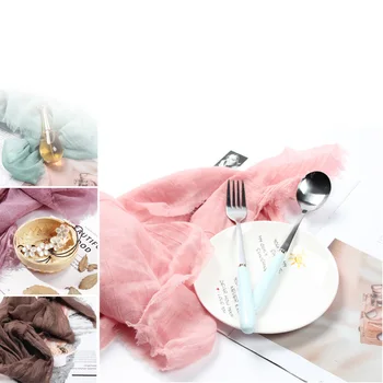 

70*90cm / 27.5*35.4 inch Nostalgic Style Textile Gauze for Delicacy Fine Food Photo Studio DIY Photography Backdrops Accessories