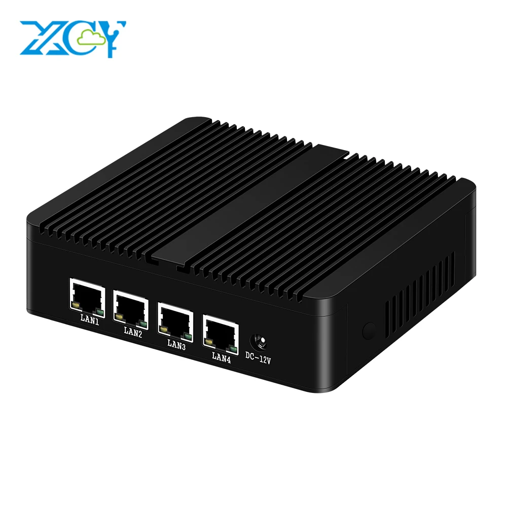 

Mini PC 4 Gigabit Ethernet LAN Fanless Celeron J1900 PFsense Ubuntu Windows Firewall 4*LAN WiFi VGA Industrial Mini Computer