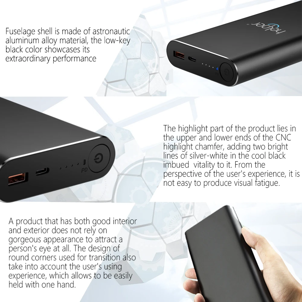 PD+QC with USB Type-C Input / Output and QC Output for New MacBook Pro Nintendo switch iphone Mi notebook USB Type-C Laptops