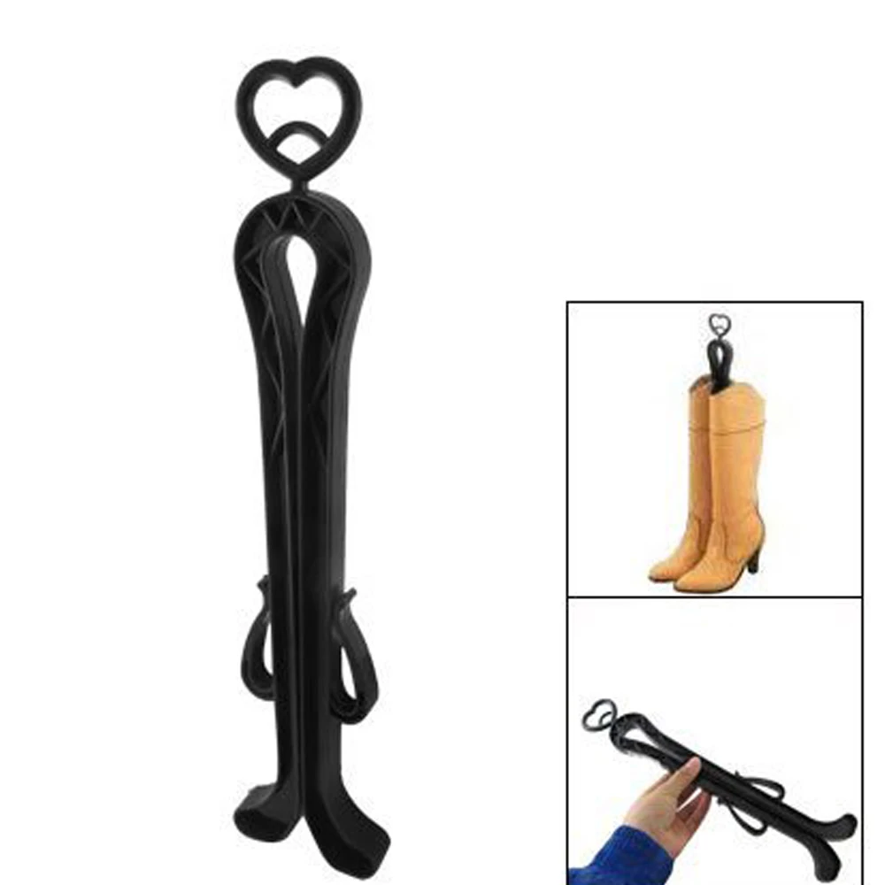 

Black Easy Household Plastic Boots Shoes Shelf Rack Stand