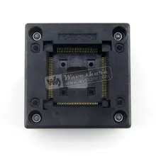 QFP100 TQFP100 LQFP100 PQFP100 OTQ-100-0.5-09 QFP IC тест сжигания в гнездо Enplas шаг 0,5 мм