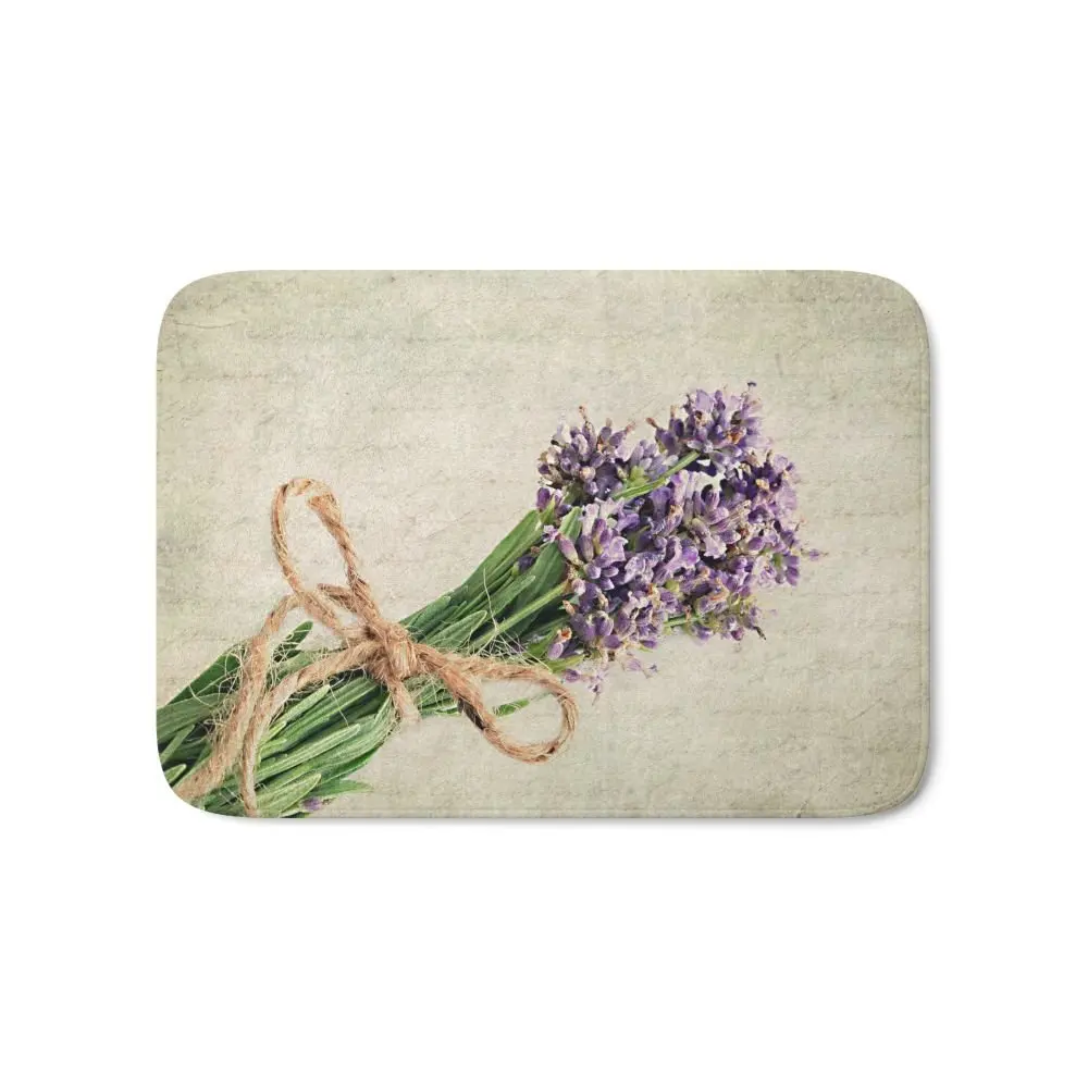 Lavender Bath Mat Water Absorption Carpets Living Room Dust Proof