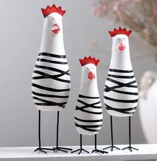 

European style chicken suit wood lovely animal adornment TV ark sets a sitting room creative household ornament as de incenso