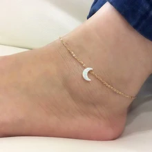 Модные ювелирные изделия в богемном стиле из медного материала изысканный женский ножной браслет с Луной