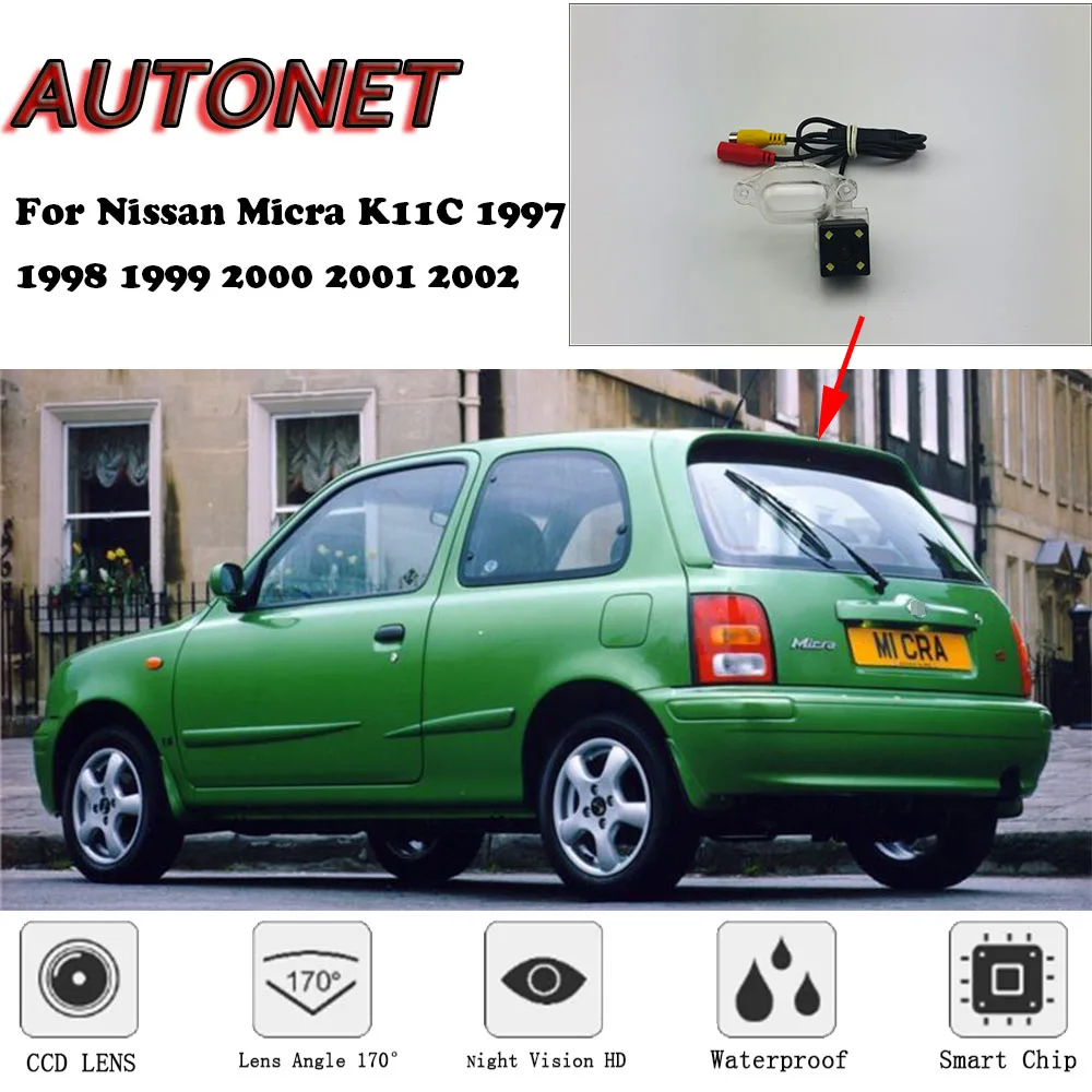 AUTONET резервная камера заднего вида для Nissan Micra K11C 1997 1998 1999 2000 2001 2002 Ночное видение парковка/номерной знак