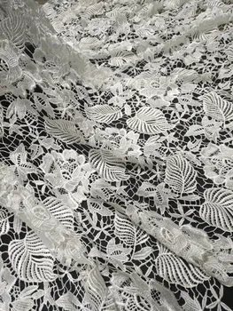 

French Net Lace Fabric 2017 Latest african guipure lace fabric with Sequins embroidery mesh nigerian lace fabrics