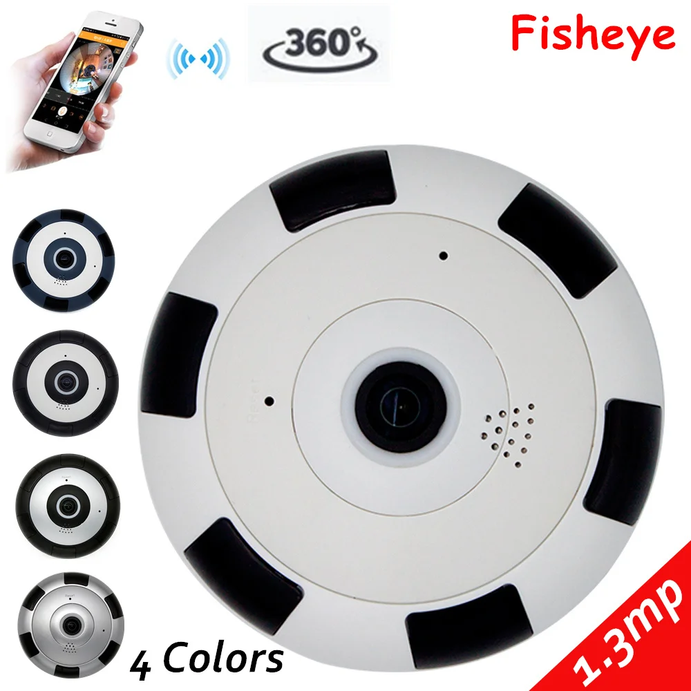 HD 1.3MP P2P HD 960P dome IP Camera 360 degree rotation wireless SC1135 sensor Night Vision Security Camera 4 Colors