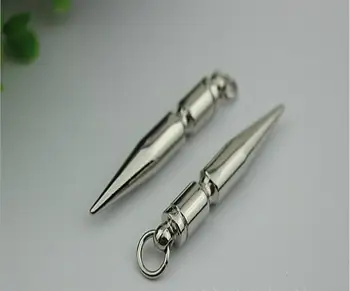 

(10 PCS/lot) DIY craft leather hand bag warhead metal zipper pendant hardware accessories