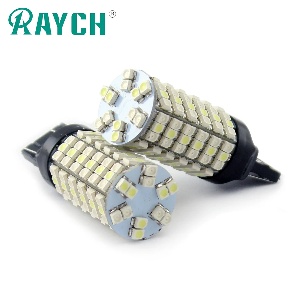 2шт T25 3157 7443 1157 T20 120smd Led двойной цвет для авто автомобилей передний поворотный