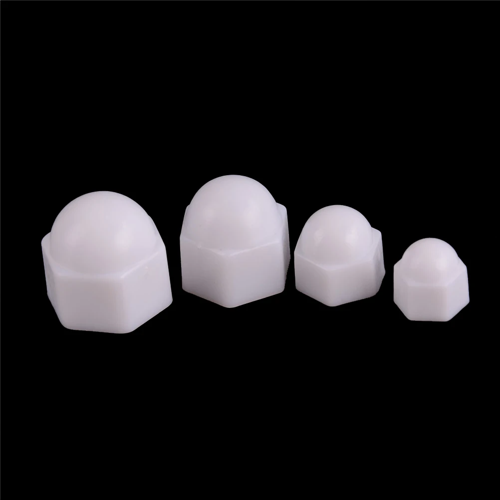 HEXAGONAL NUT COVER PROTECTION CAP SCREW BLACK WHITE GREY PLASTIC DOME BOLT