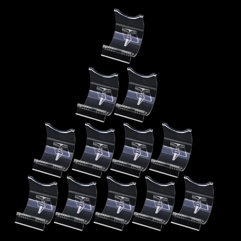 12PCS Lighter Display Stand Clear Acrylic Easel Holder for Lighter Accessories