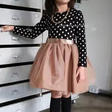 Платье принцессы для девочки детское весеннее платье с длинным рукавом для девочки 0926 sylvia 522069812255