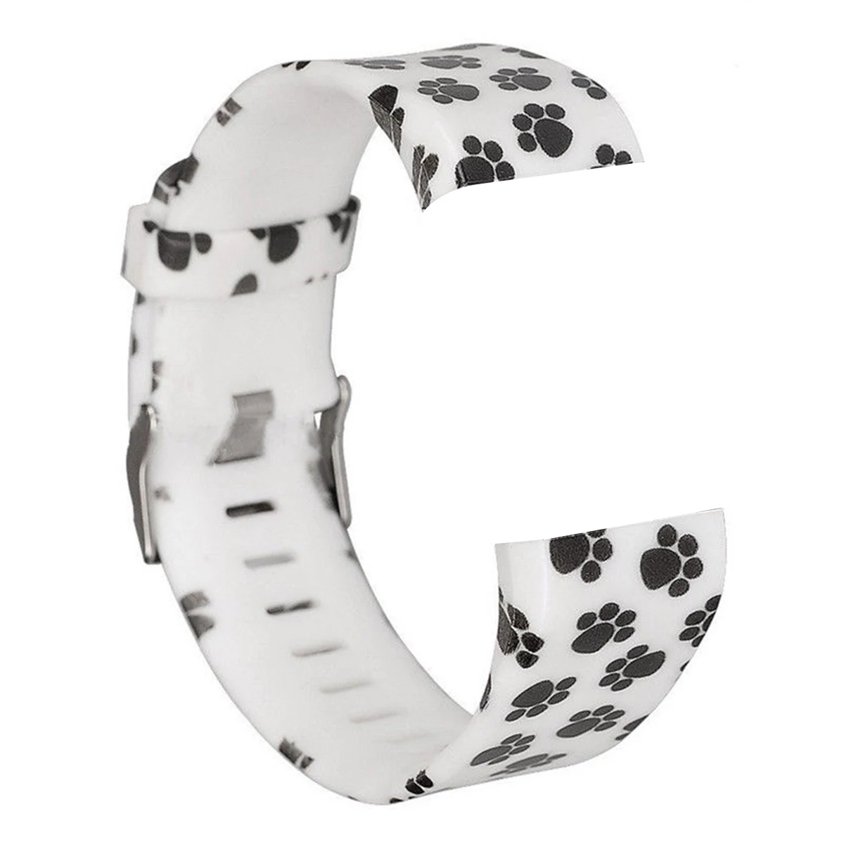 Floral Silicone Strap for Fitbit Charge 2 Band Fitness Smart Bracelet Watches Replacement Sport Strap Bands Size L