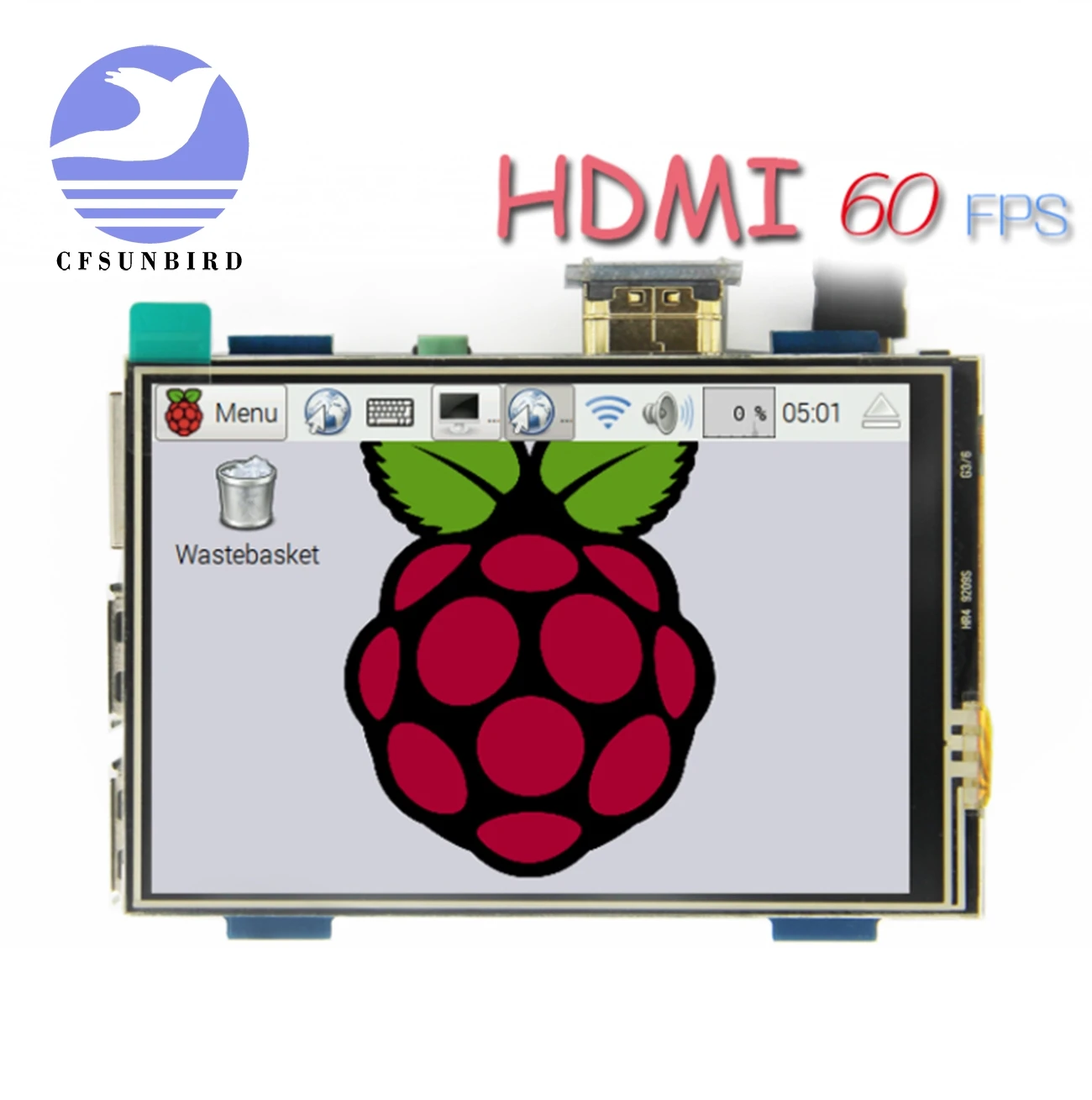 

3.5 inch LCD HDMI USB Touch Screen Real HD 1920x1080 LCD Display Py for Raspberri 4 Model B / Orange Pi (Play Game Video)MPI3508