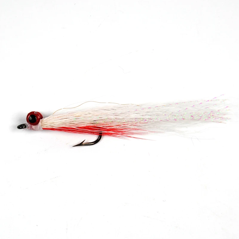 6 шт #4 приманка со свинцовым Clouser Minnow bucktail морской рыбалки Fly Deceiver мух