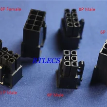 4,20 мм 6 8 6+ 2 Pin мужской женский корпус ПК Компьютерная видеокарта GPU PCI-E разъем питания шины PCIe розетка