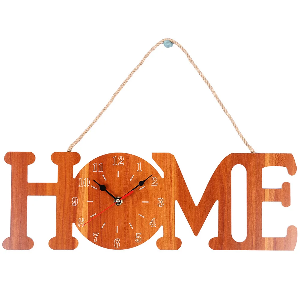 Best Hot Wooden Wall Clock HOME LOVE Style Hanging Clock for Home Bedreoom Decor @LS AP26