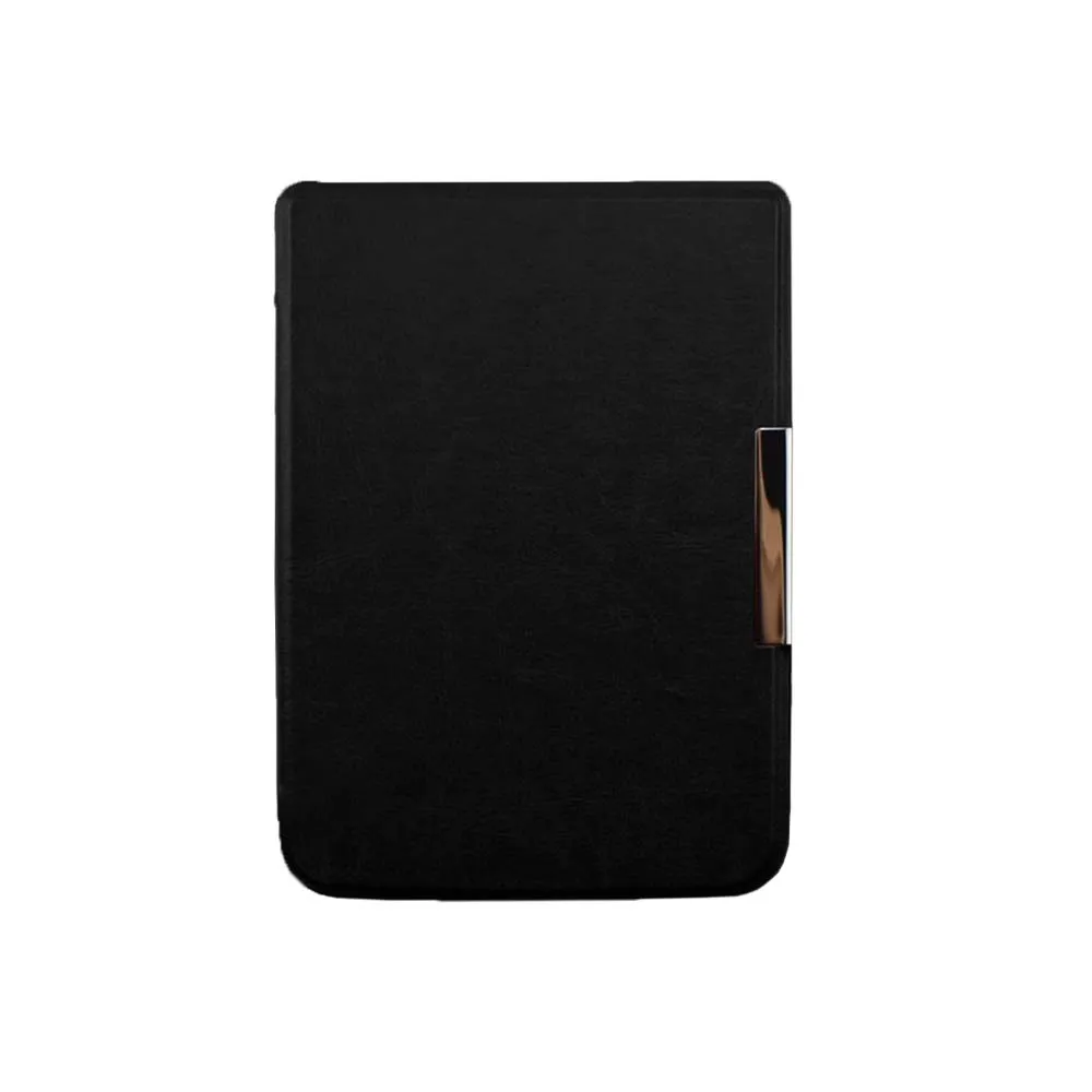 Тонкий Магнитный чехол для Pocketbook 616 627 632 funda PocketBook Touch Lux 4 Basic Lux 2 Touch HD 3 чехол для чтения электронных книг+ пленка+ ручка - Цвет: Black