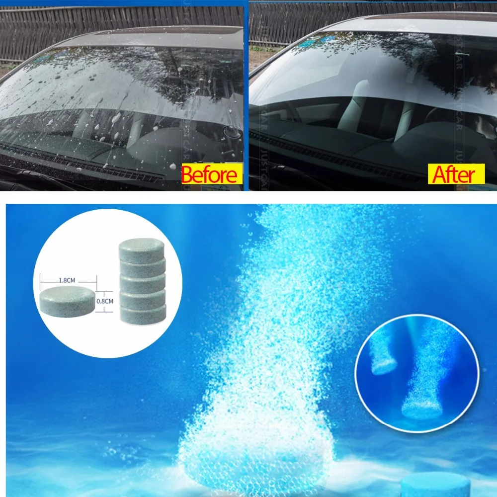 1PCS=4L For all Glass Car Auto Windshield Cleaner Effervescent Tablets