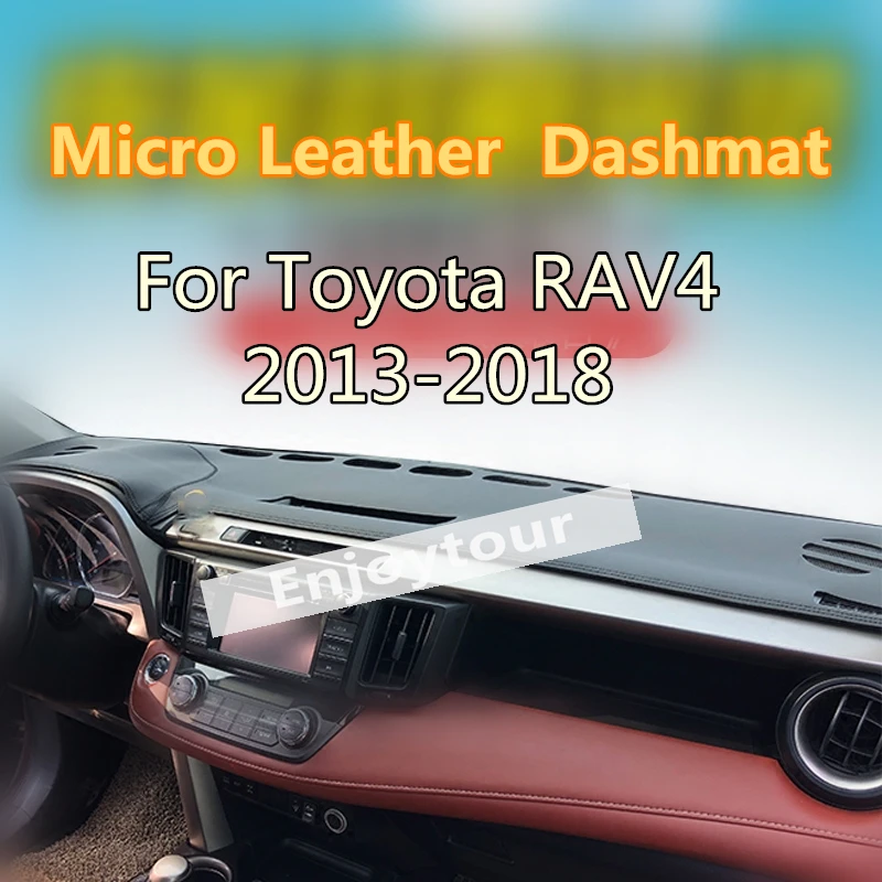 

Кожаный коврик для приборной панели toyta rav4 xa40 2013-2018 2019 micro, коврик для защиты от солнечного света, коврик для приборной панели 2014 2015 2016 2017