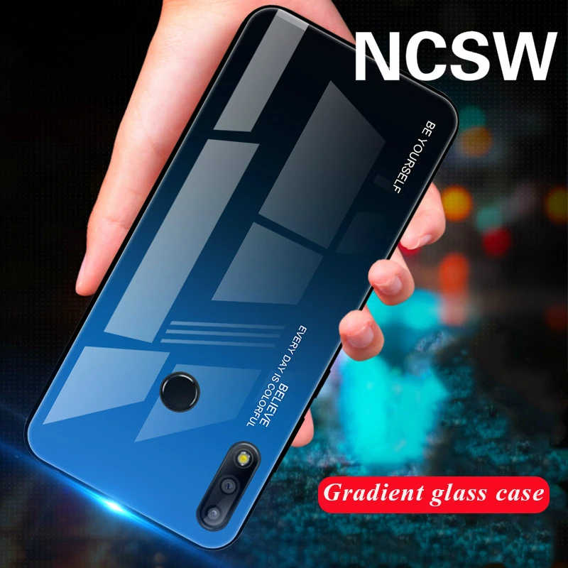 Gradient Tempered Glass Case For Asus Zenfone Max (M2) ZB633KL Pro ZB631KL (M1) ZB601KL ZB602K |