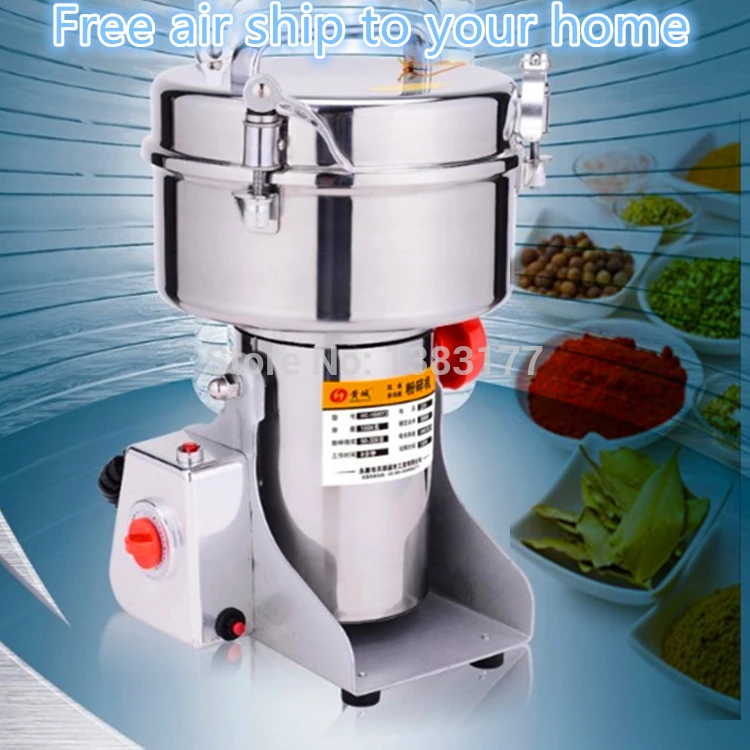 

free ship 2000G Swing soybean sesame grain chili Grinder Food Pulverizer aniseed Food herb Mill Grinding power machine