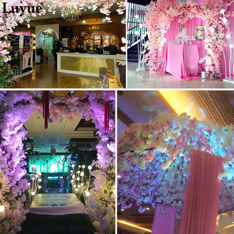 5 Pieces Branch artificial flowers Cherry Blossoms Balcony Bedroom With Decorated View Dead rattan peach branch 5 Pieces Branch artificial flowers Cherry Blossoms Balcony Bedroom With Decorated View Dead rattan peach branch