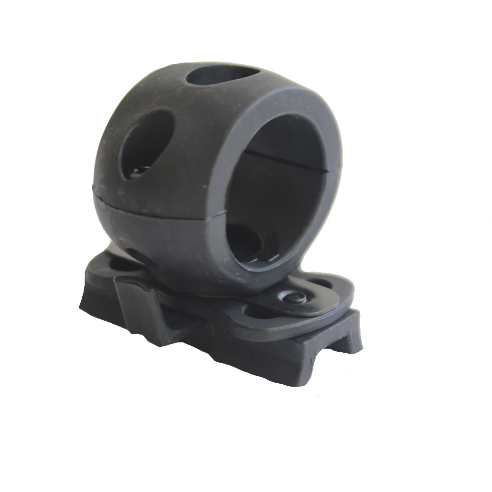 Tactical Single Flashlight Clamp 1" 25.4mm Helmet Light Mount Wing Loc