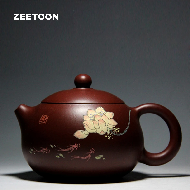 230cc Yixing Teapot Authentic Purple Clay Handmade Ceramic Chinese