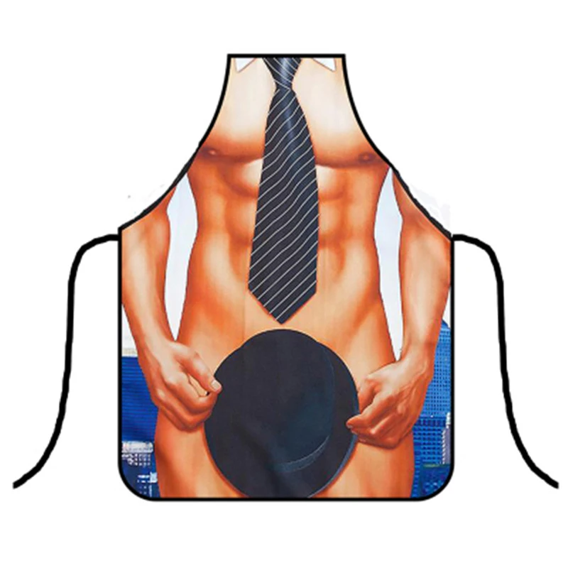 New Arrival Creative 3D Funny Apron Super Hero Kitchen Apron Man Women Sexy Aprons Waterproof Dinner Party Cooking Pinafore