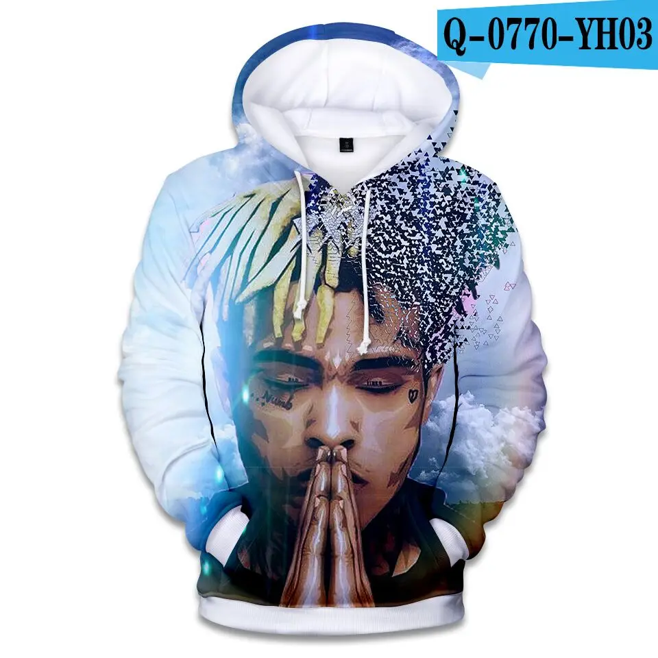 Новинка толстовки с 3D принтом Xxxtentacion для мальчиков/девочек модные детские и