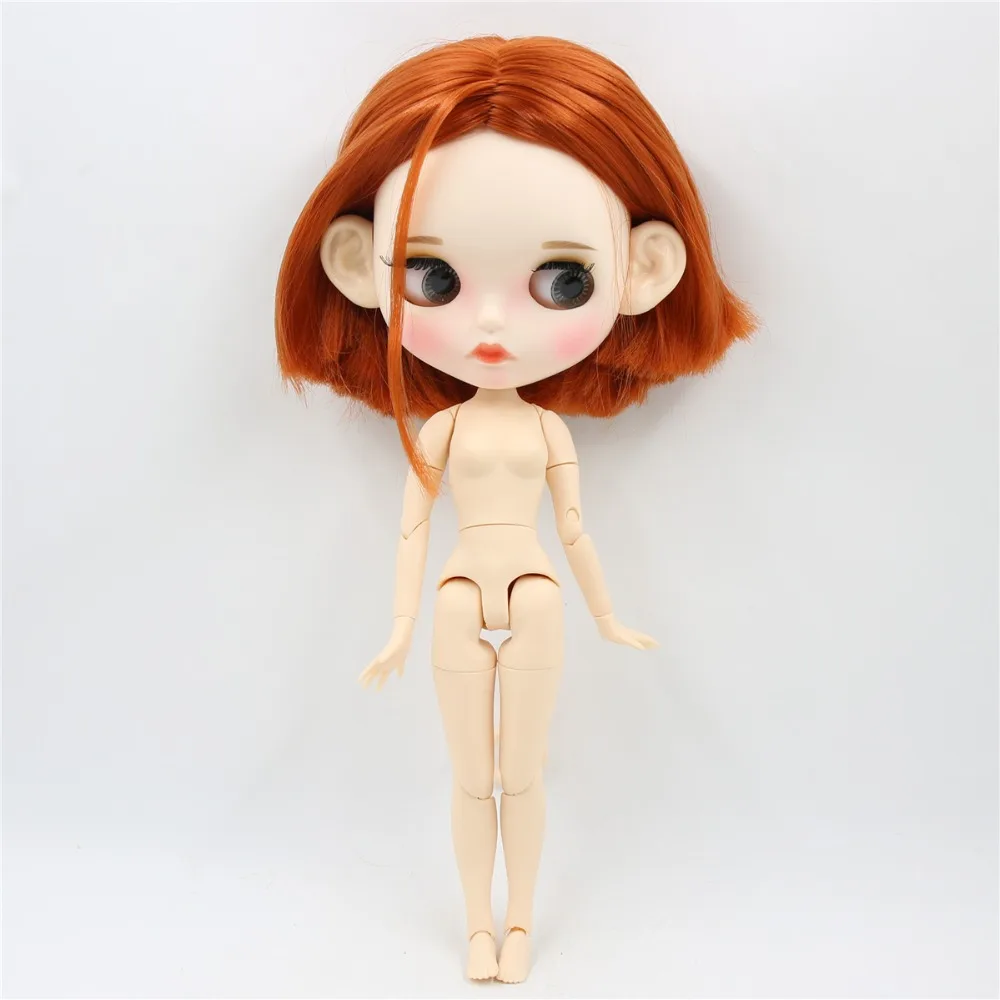 Ледяная кукла DBS Blyth 1/6 bjd белая кожа сустав тело короткие красные коричневые