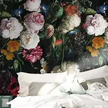 Современные 3D пользовательские фото Настенные обои красочные розовый красный белый цветочный цветок дома декоративные для ТВ диван фон гостиной
