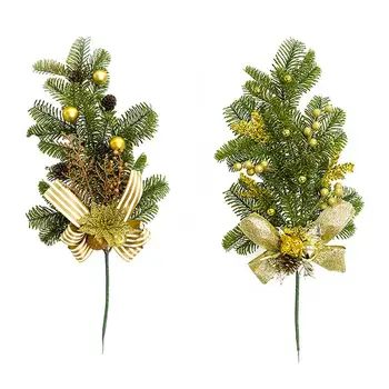 

Christmas Decorations Innovative Christmas Tree Decoration Simulation Pine Cones Red Pine Branch Flower Arrangement Festive