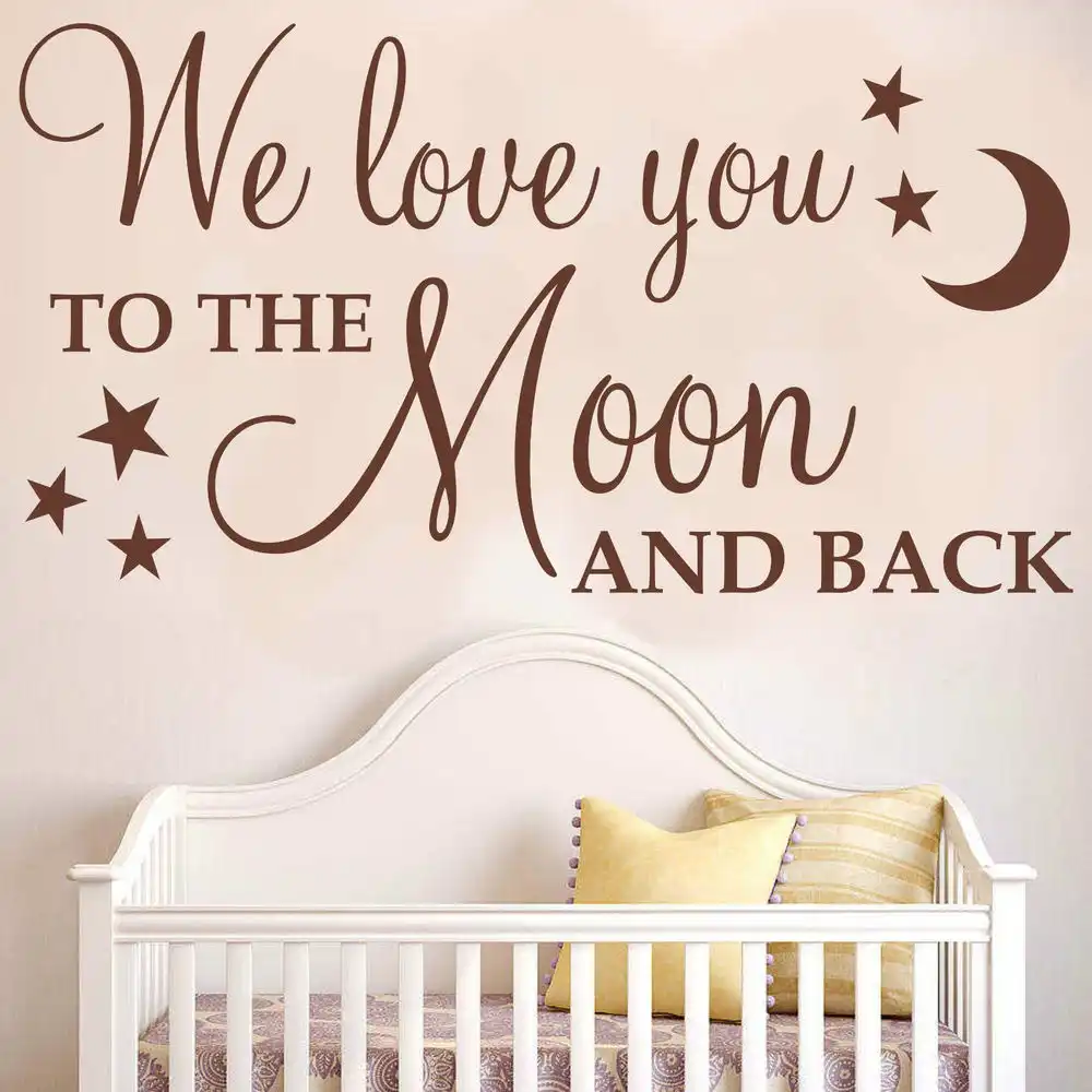 We Love You To The Moon And Back Baby Wall Decal Quotes Vinyl Wall Decals For Nursery Kids Bedroom Love Home Decoration Zs116 Baby Wall Decals Wall Decals Quotesvinyl Wall Decals Aliexpress We Love You To The Moon And Back Baby Wall Decal Quotes Vinyl Wall Decals For Nursery Kids Bedroom Love Home Decoration Zs116 Baby Wall Decals Wall Decals Quotesvinyl Wall Decals Aliexpress